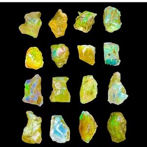 ☆ Real Natural Ethiopian Fire Opal Untreated Unpolished Rough Loose Gemstones ☆